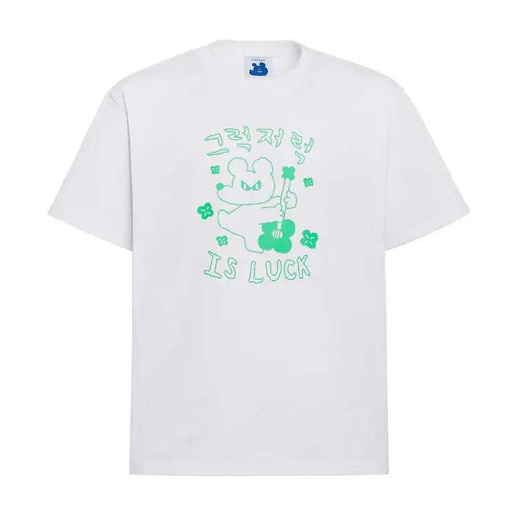 Kakao Friends - Sukeydokey Is Luck Short Sleeve T-Shirt - Kakao Friends - Home & Living, Accessories - Harumio