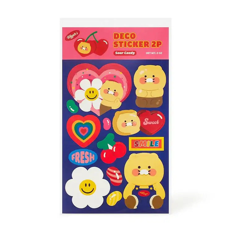 Kakao Friends x Wiggle Wiggle - Choonsik Deco Sticker Set - Kakao Friends - Home & Living, Accessories - Harumio