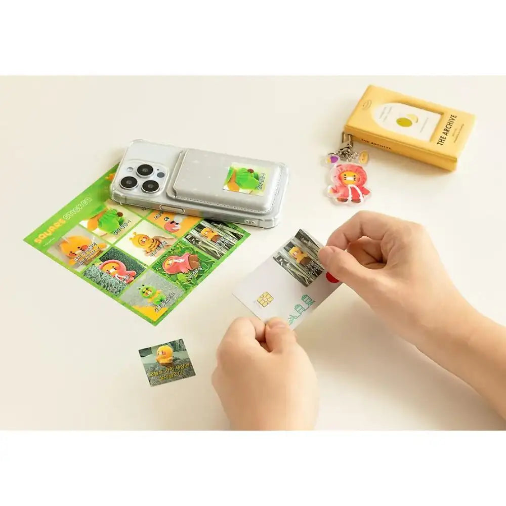Kakao Friends - Choonsik Photo Square Sticker - Kakao Friends - Sticker - Harumio