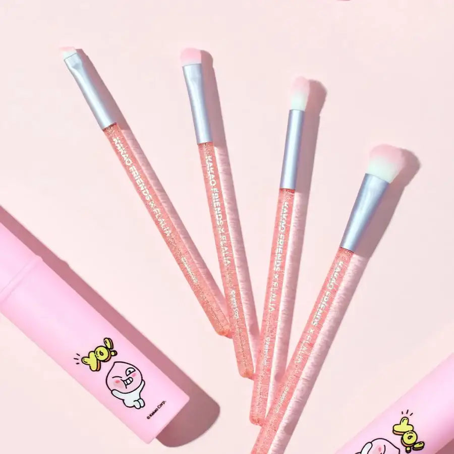 FLALIA x Kakao Friends - Apeach Brush Kit 4 Types - Kakao Friends - Makeup Brushes - Harumio