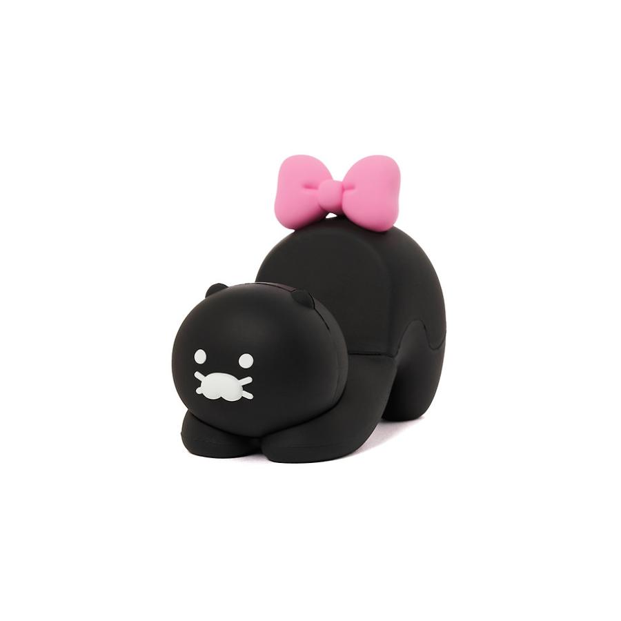 Kakao Friends - Black Choon Cell Phone Holder Figure (Choonsik)