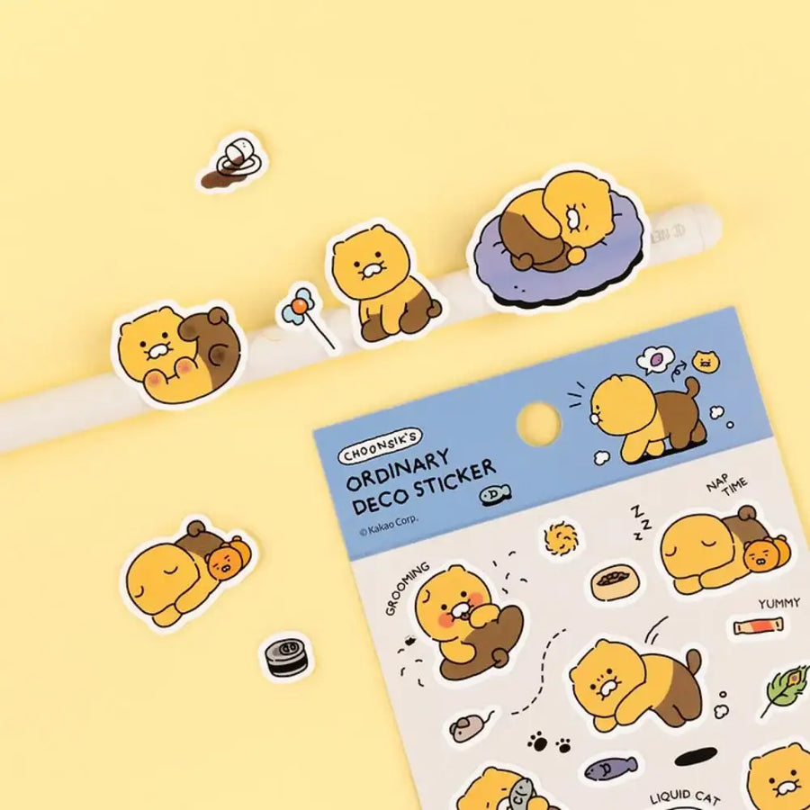 Kakao Friends - Choonsik Ordinary Deco Sticker - Kakao Friends - Sticker - Harumio