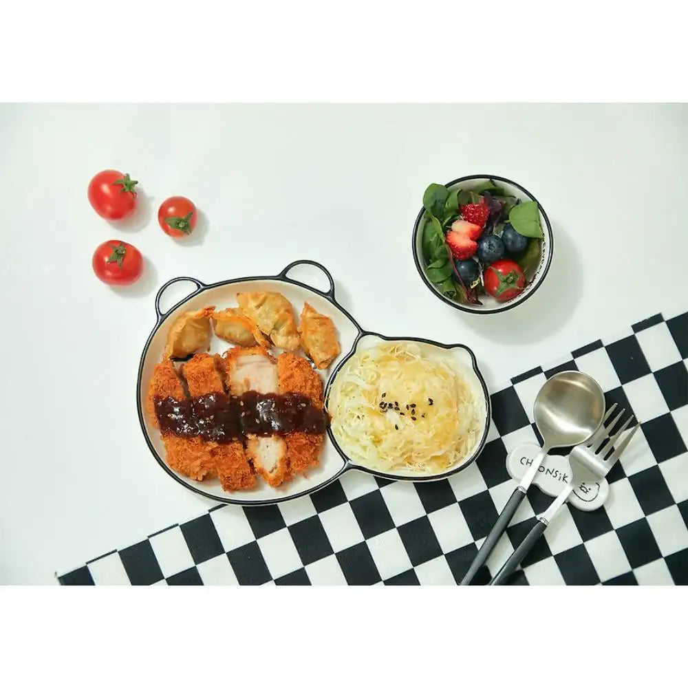 Kakao Friends - Doodle Doodle Ryan & Choonsik Sharing Plate - Kakao Friends - Plates - Harumio