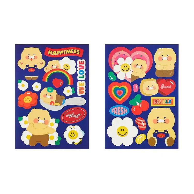 Kakao Friends x Wiggle Wiggle - Choonsik Deco Sticker Set - Kakao Friends - Home & Living, Accessories - Harumio
