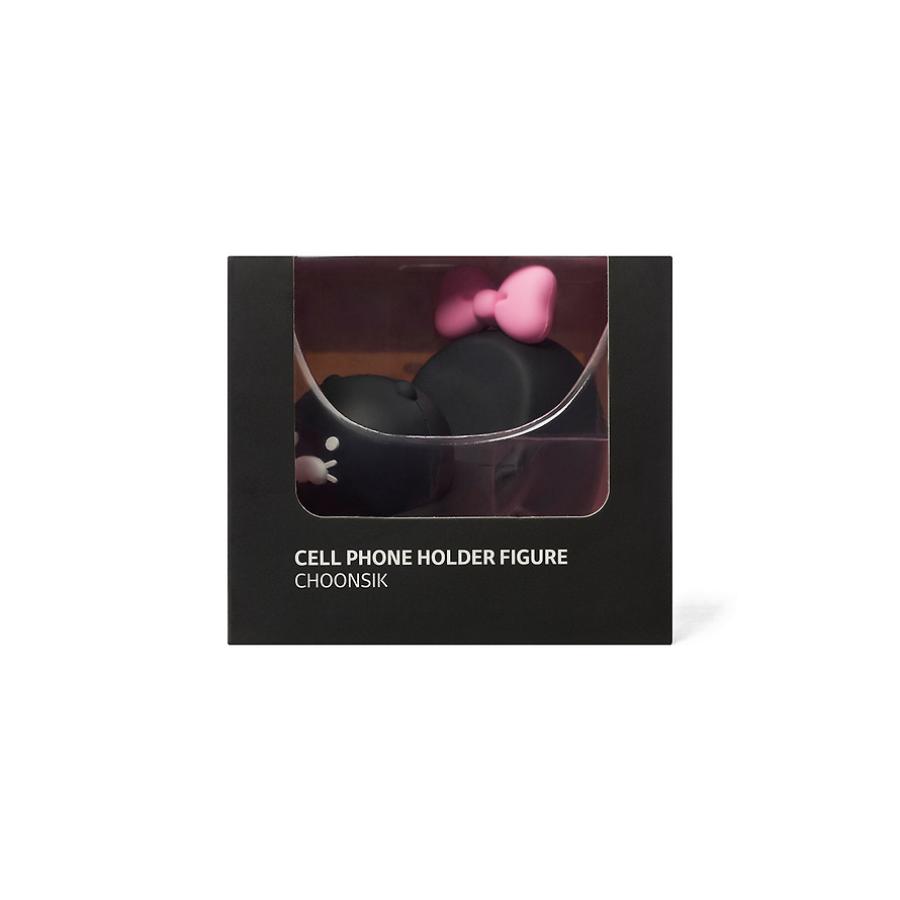 Kakao Friends - Black Choon Cell Phone Holder Figure (Choonsik)
