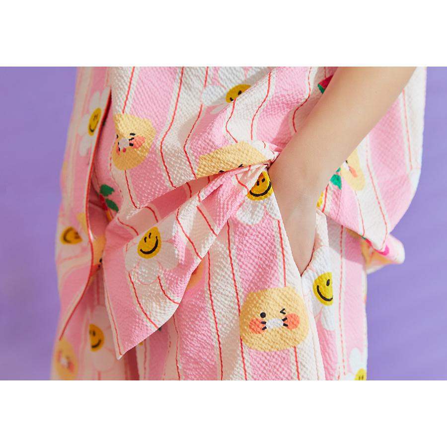 Wiggle Wiggle x Kakao Friends - Choonsik Cooling Pajamas Set (Pink) - Wiggle Wiggle x Kakao Friends - Pajama Set - Harumio