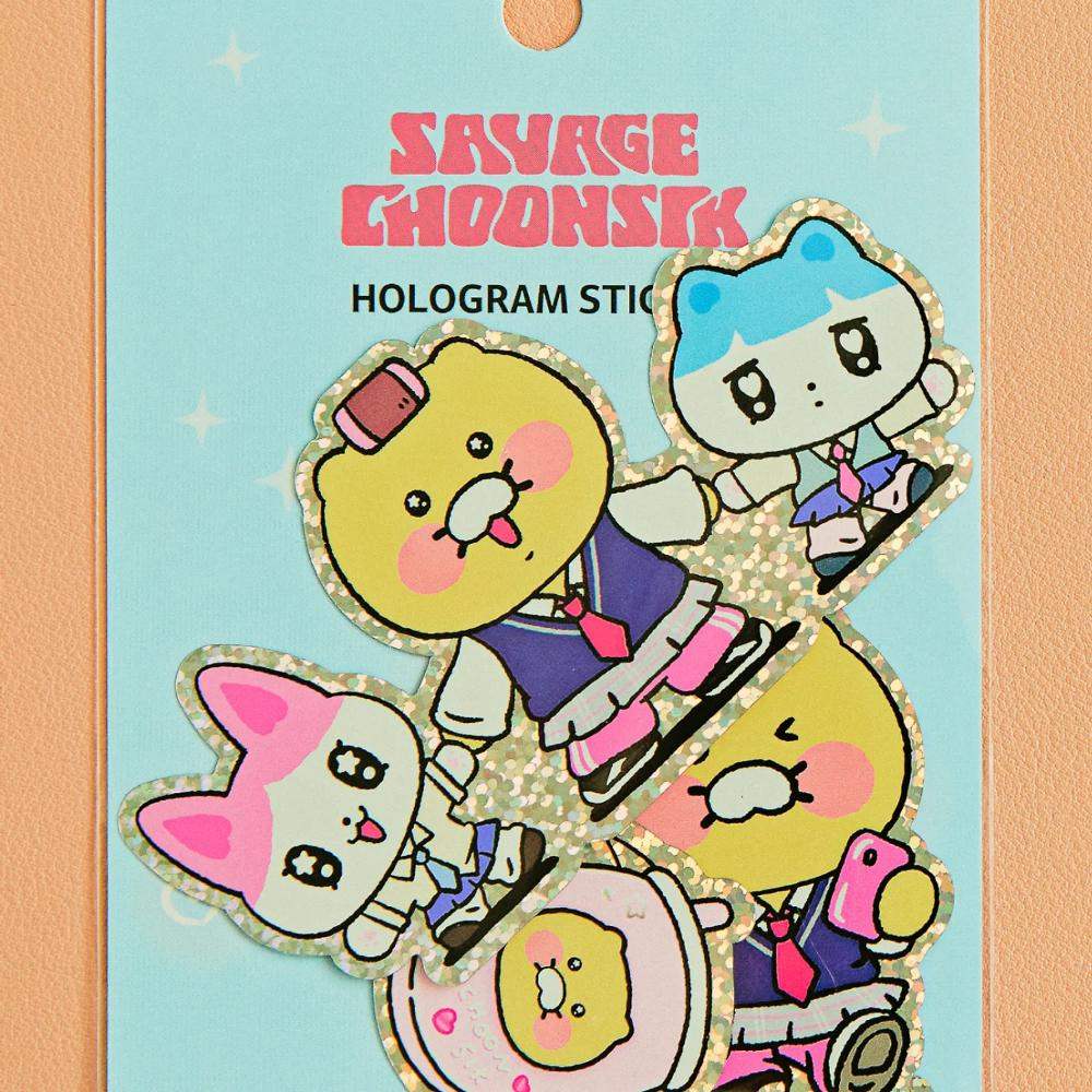 Kakao Friends - Savage Choonsik Hologram Sticker - Kakao Friends - Sticker - Harumio