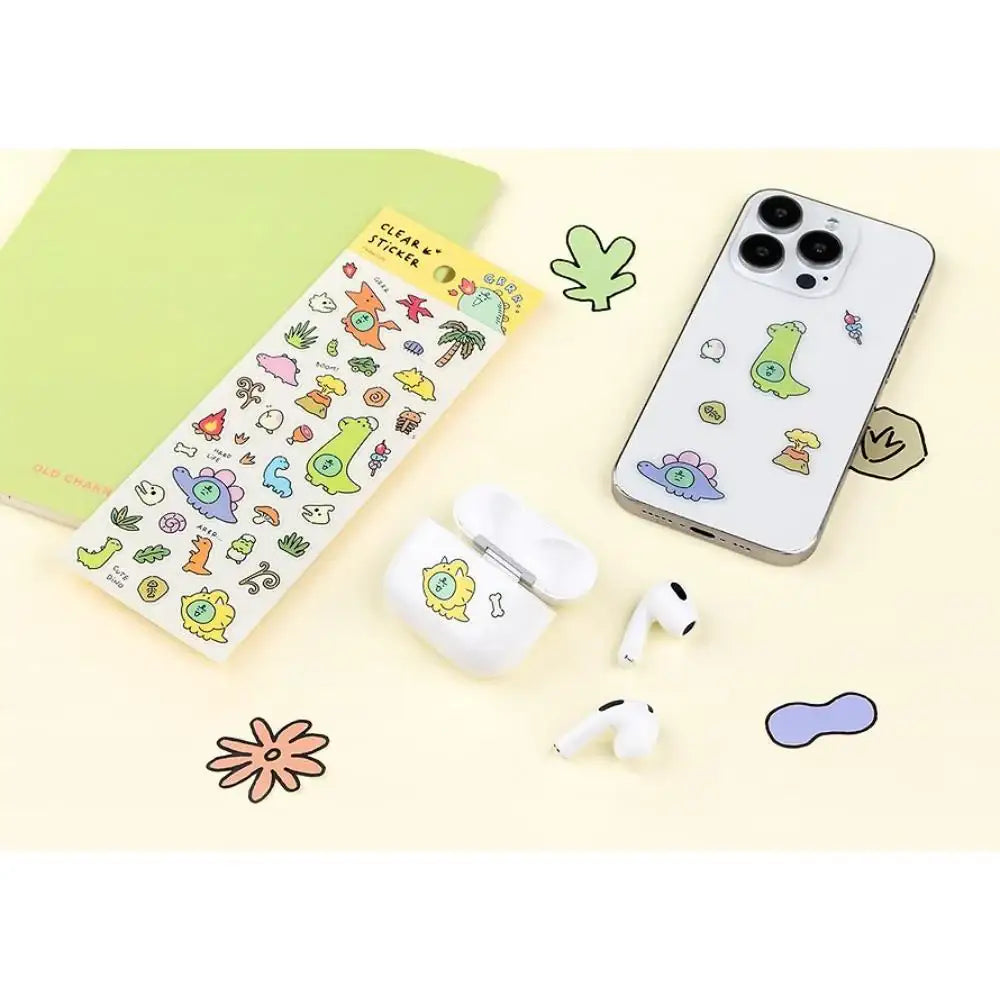 Kakao Friends - Jordy Dino Transparent Sticker - Kakao Friends - Home & Living, Accessories - Harumio