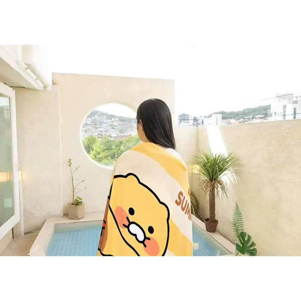 Kakao Friends - Choonsik Beach Towel - Kakao Friends - Home & Living, Accessories - Harumio