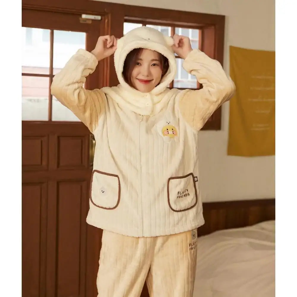Kakao Friends - Floofy Friends Balaclava - Kakao Friends - Balaclava - Harumio