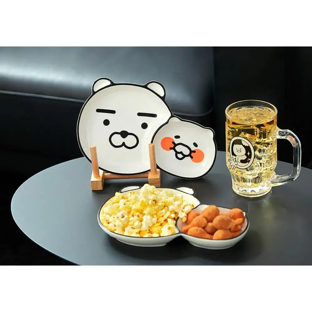 Kakao Friends - Doodle Doodle Ryan & Choonsik Sharing Plate - Kakao Friends - Plates - Harumio