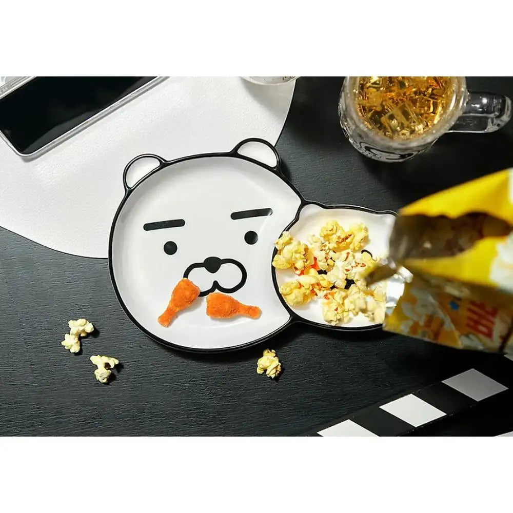 Kakao Friends - Doodle Doodle Ryan & Choonsik Sharing Plate - Kakao Friends - Plates - Harumio