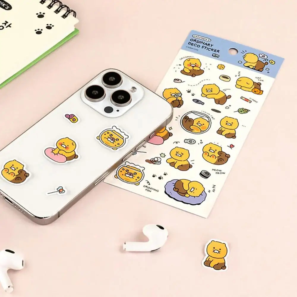 Kakao Friends - Choonsik Ordinary Deco Sticker - Kakao Friends - Sticker - Harumio
