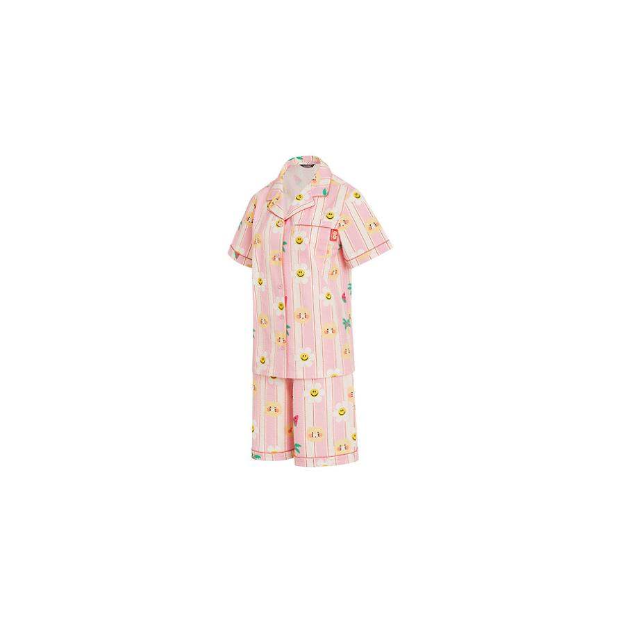 Wiggle Wiggle x Kakao Friends - Choonsik Cooling Pajamas Set (Pink) - Wiggle Wiggle x Kakao Friends - Pajama Set - Harumio