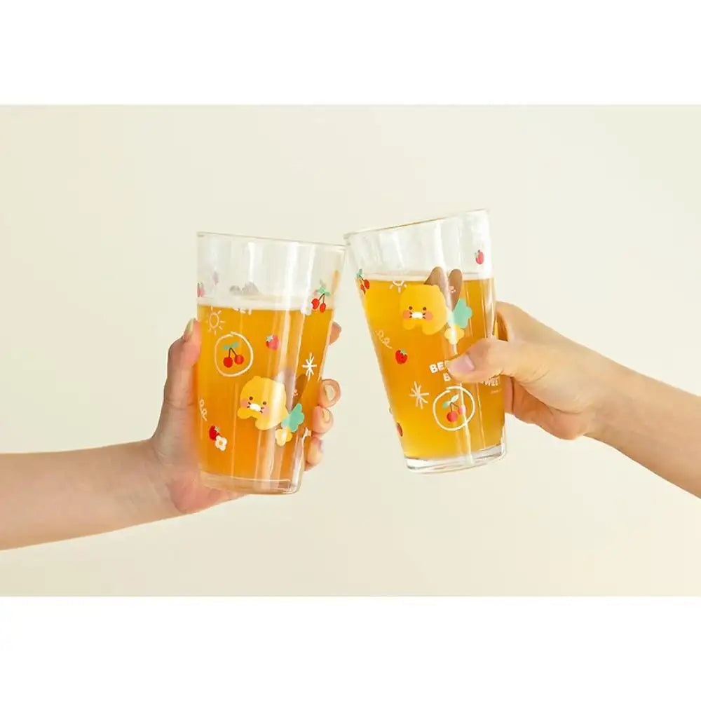 Kakao Friends - Choonsik Glass Cup 4P Set - Kakao Friends - Glass Cup - Harumio