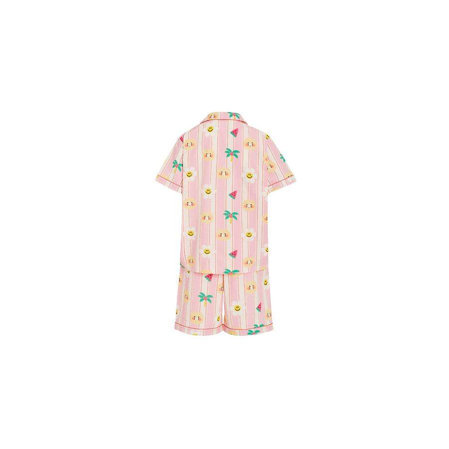 Wiggle Wiggle x Kakao Friends - Choonsik Cooling Pajamas Set (Pink) - Wiggle Wiggle x Kakao Friends - Pajama Set - Harumio