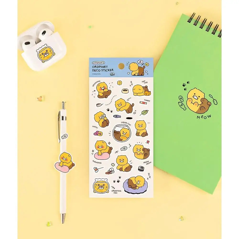 Kakao Friends - Choonsik Ordinary Deco Sticker - Kakao Friends - Sticker - Harumio
