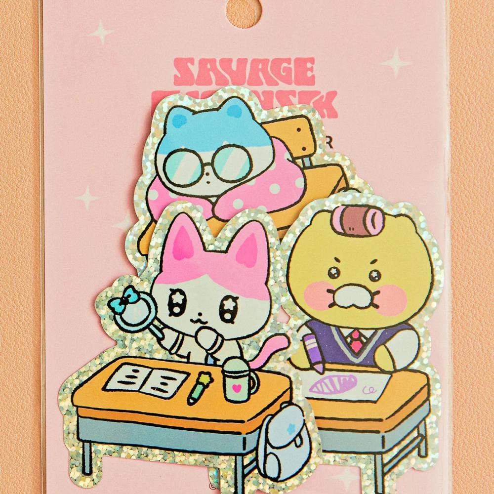 Kakao Friends - Savage Choonsik Hologram Sticker - Kakao Friends - Sticker - Harumio