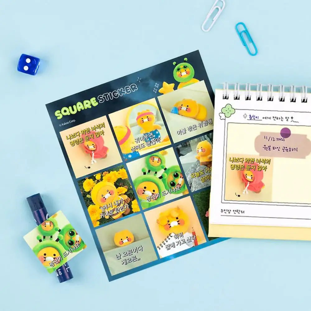 Kakao Friends - Choonsik Photo Square Sticker - Kakao Friends - Sticker - Harumio
