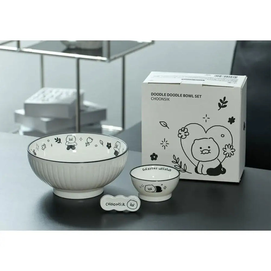 Kakao Friends - Doodle Doodle Choonsik Noodle Set - Kakao Friends - Home & Living, Accessories - Harumio
