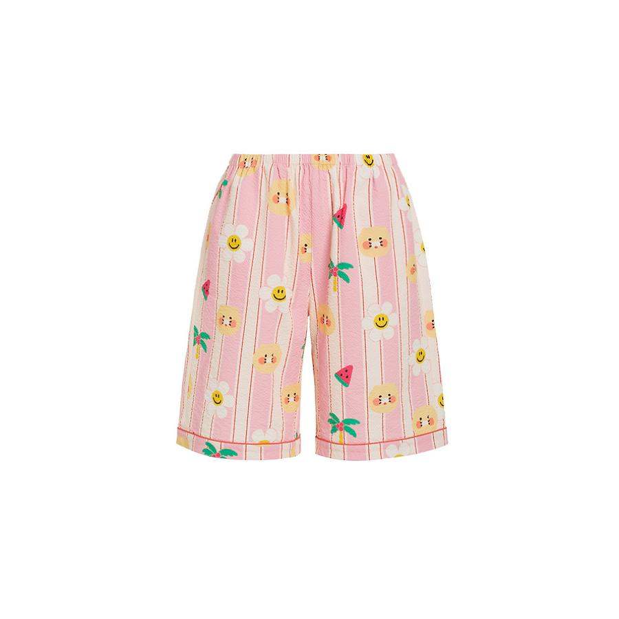 Wiggle Wiggle x Kakao Friends - Choonsik Cooling Pajamas Set (Pink) - Wiggle Wiggle x Kakao Friends - Pajama Set - Harumio