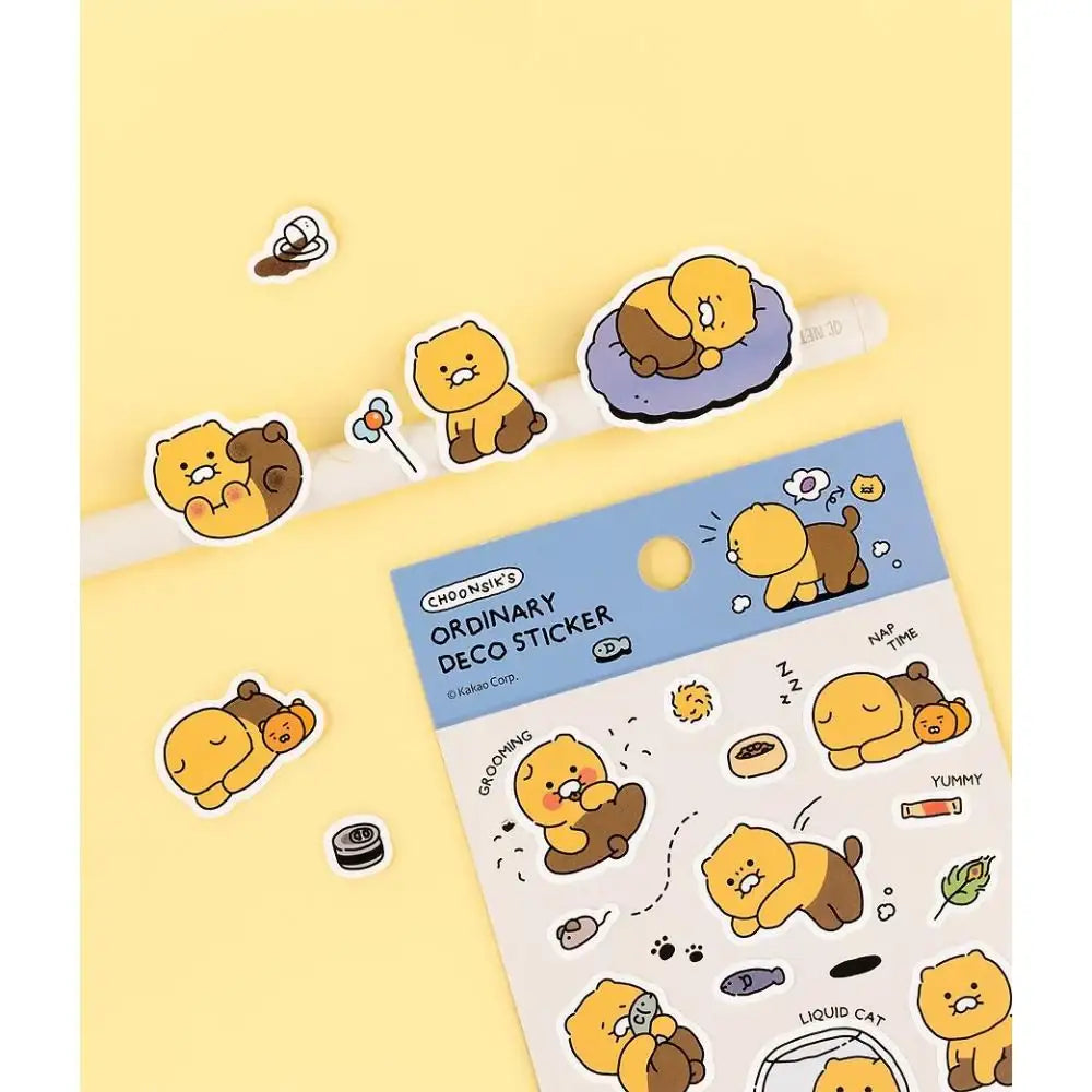 Kakao Friends - Choonsik Ordinary Deco Sticker - Kakao Friends - Sticker - Harumio