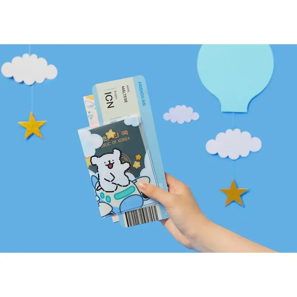 Kakao Friends - Maltese Airplane Passport Case - Kakao Friends - Passport Case - Harumio