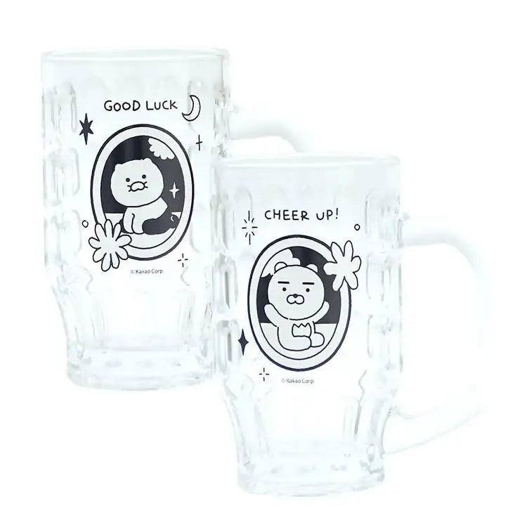 Kakao Friends - Doodle Doodle Ryan & Choonsik High Glass Set - Kakao Friends - Home & Living, Accessories - Harumio
