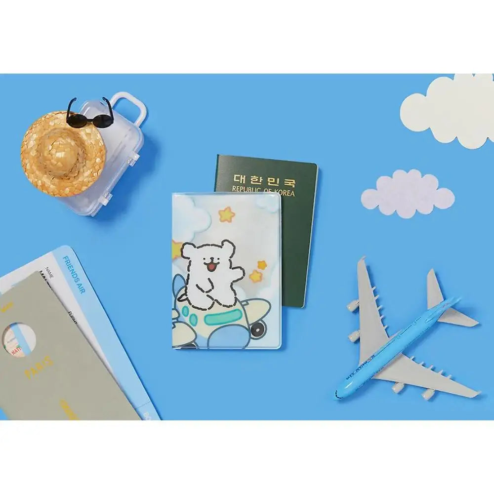 Kakao Friends - Maltese Airplane Passport Case - Kakao Friends - Passport Case - Harumio