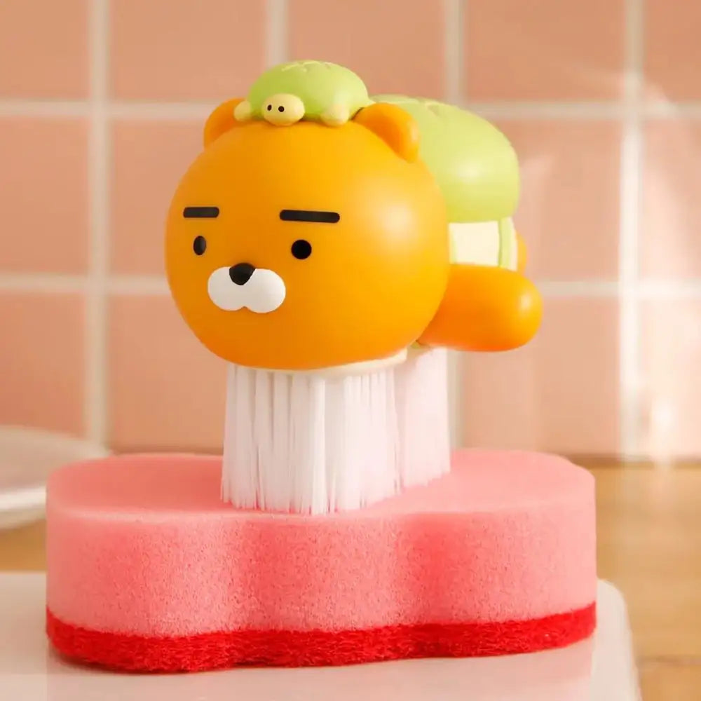 Kakao Friends - Ryan Melon Bread Turtle Cleaning Brush - Kakao Friends - brush - Harumio