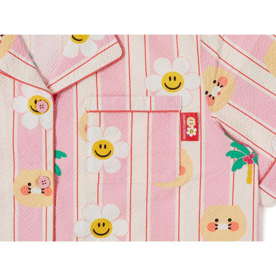 Wiggle Wiggle x Kakao Friends - Choonsik Cooling Pajamas Set (Pink) - Wiggle Wiggle x Kakao Friends - Pajama Set - Harumio