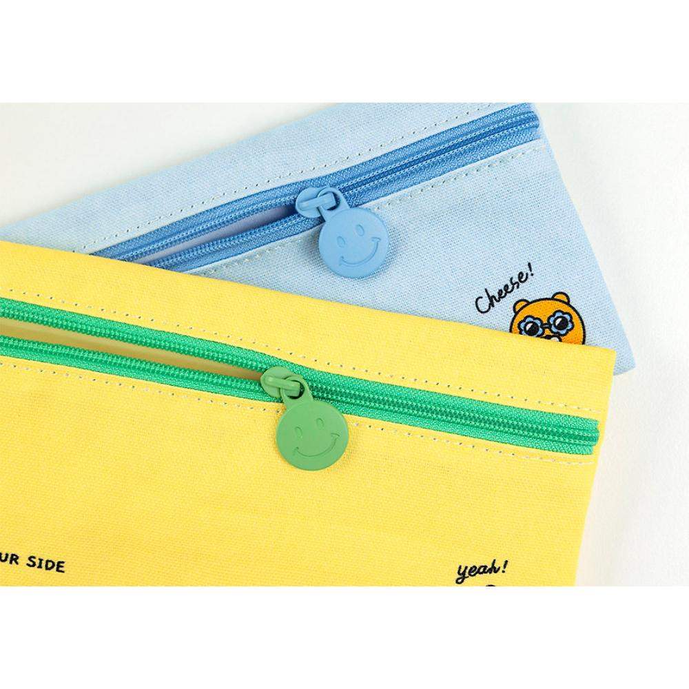Kakao Friends - Seichee's Choonsik Fabric Flat Pencil Case - Kakao Friends - Pencil Case - Harumio