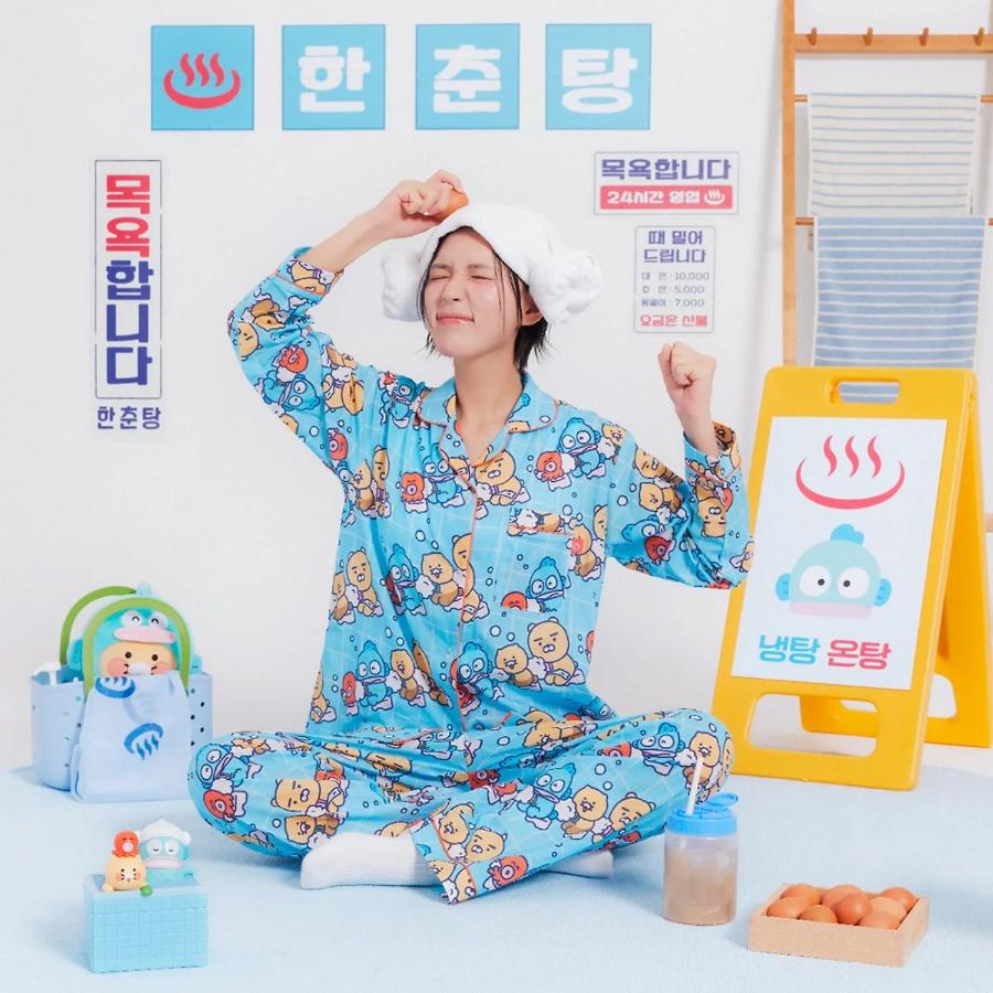 HANGYODON X Kakao Friends - Choonsik Long-Sleeve Pajamas