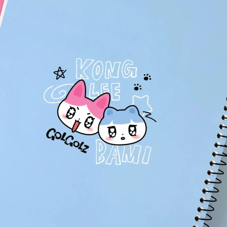 Kakao Friends - GOLGOLZ Practice Range Spring Notebook (Blue) - Kakao Friends - spring notebook - Harumio