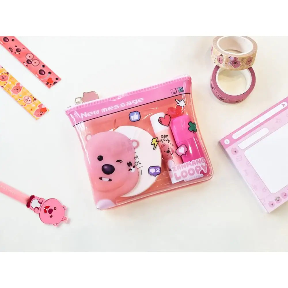 Kakao Friends x Zanmang Loopy - PVC Pouch & Note Set - Kakao Friends - Note set - Harumio