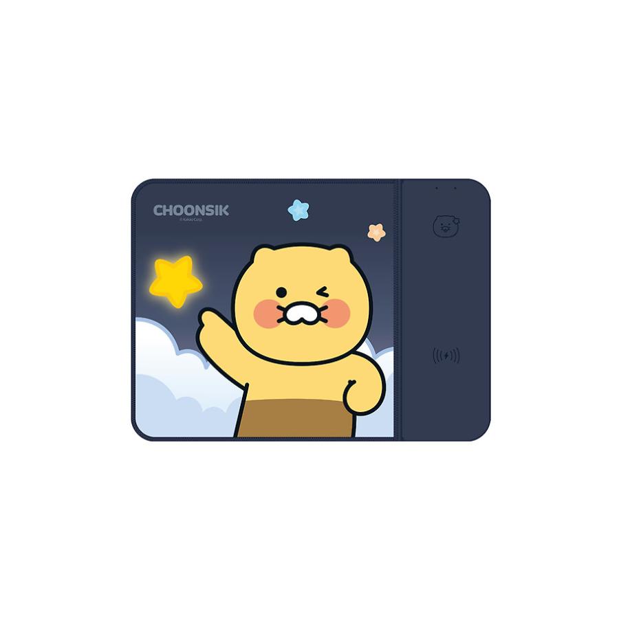 Kakao Friends - Choonsik Navy Wireless Charging Mouse Pad