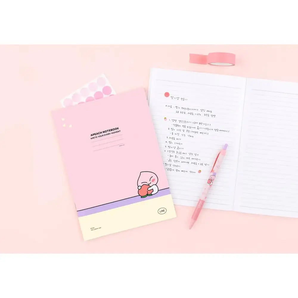 Kakao Friends - Apeach A5 Notebook - Kakao Friends - Home & Living, Accessories - Harumio