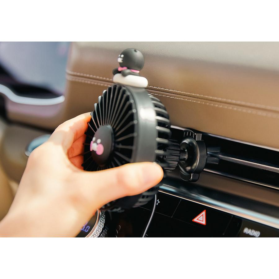 Kakao Friends - Black Choon In-Car Fan (Choonsik)