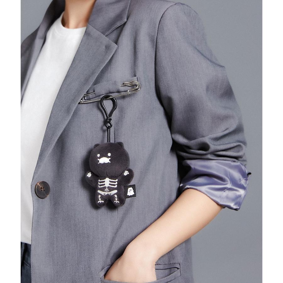Kakao Friends - Nyangnyang Special Glow-in-the-Dark Skull Doll Keyring (Choonsik)