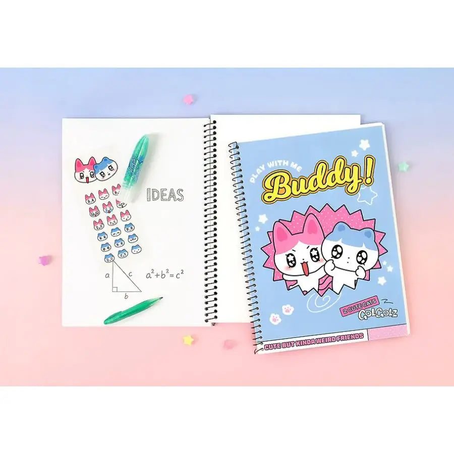 Kakao Friends - GOLGOLZ Practice Range Spring Notebook (Blue) - Kakao Friends - spring notebook - Harumio