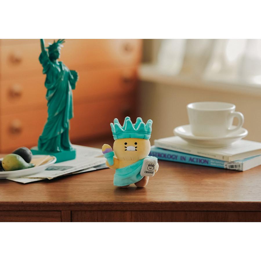 Kakao Friends - World Tour USA Statue of Liberty Doll Keyring (Choonsik)
