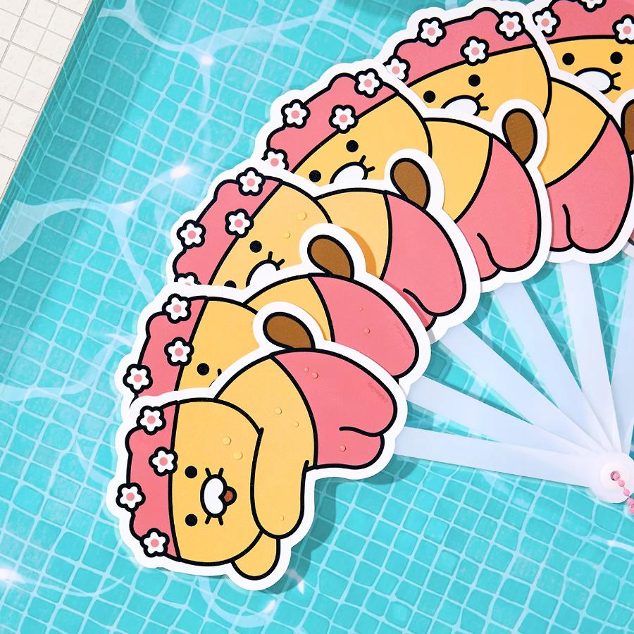 Kakao Friends - Choonsik Swimming Cap Foldable Fan