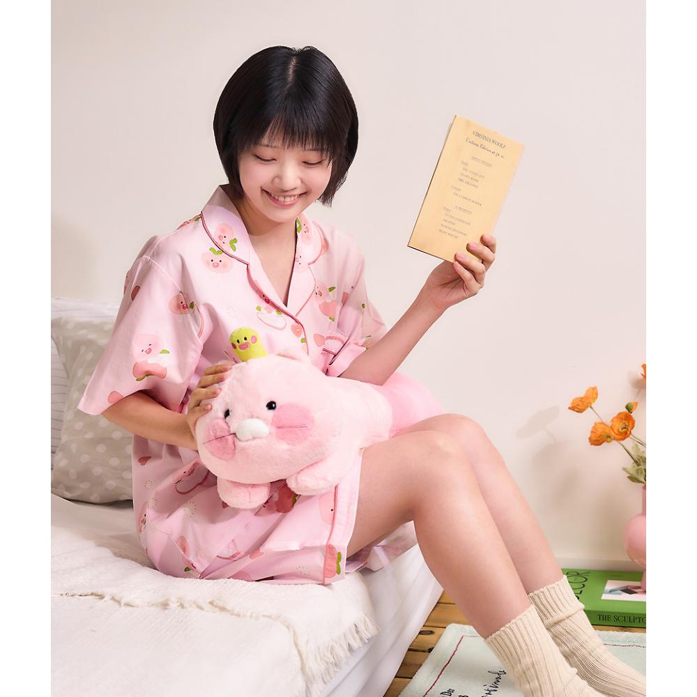 Kakao Friends - Peach Fresh Pink Pillow (Choonsik)