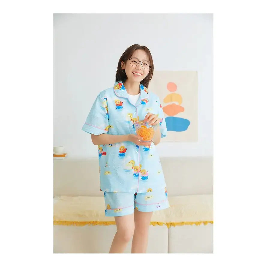 Kakao Friends - Choonsik Summer Holiday Cooling Pajamas Set - Kakao Friends - Pyjamas - Harumio