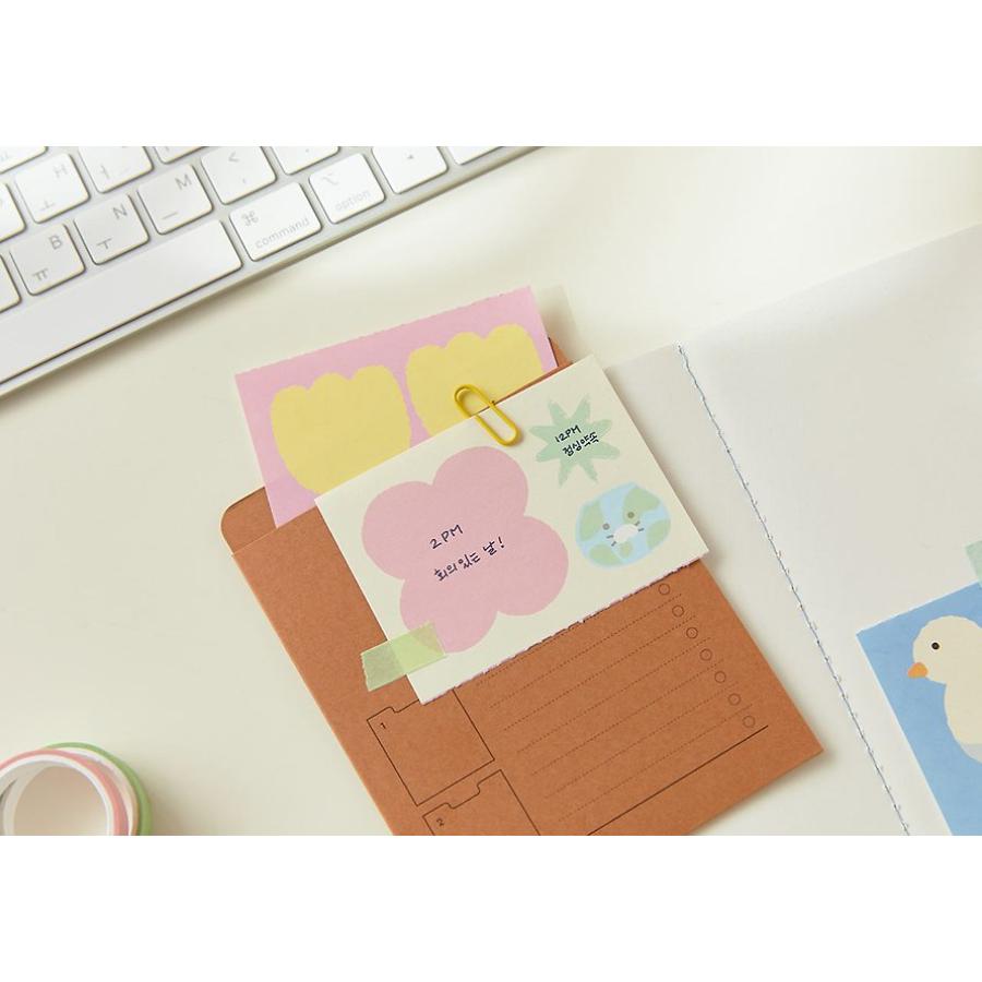 Kakao Friends - Friends Green Life Choonsik 3-Tier Memo Pad (Vertical)