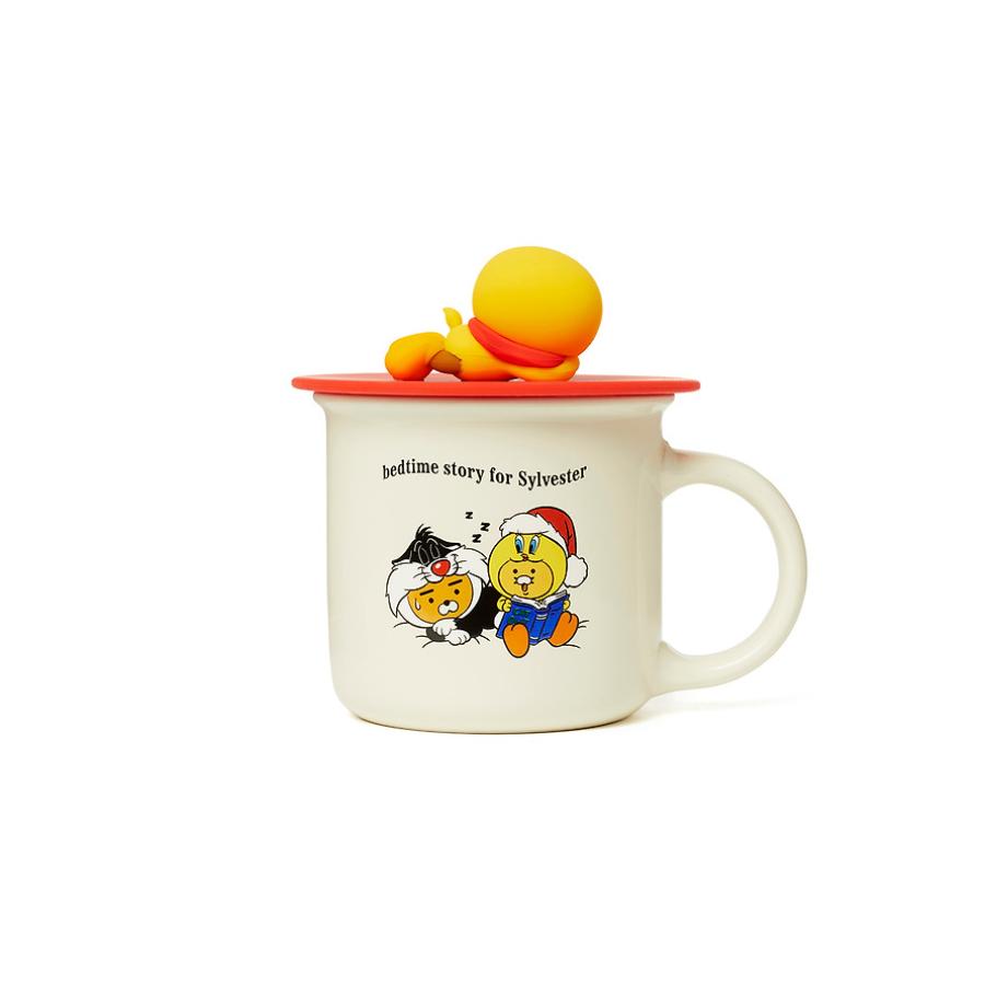 Looney Tunes x Kakao Friends - Little Ryan & Baby Choonsik Mug with Lid Set