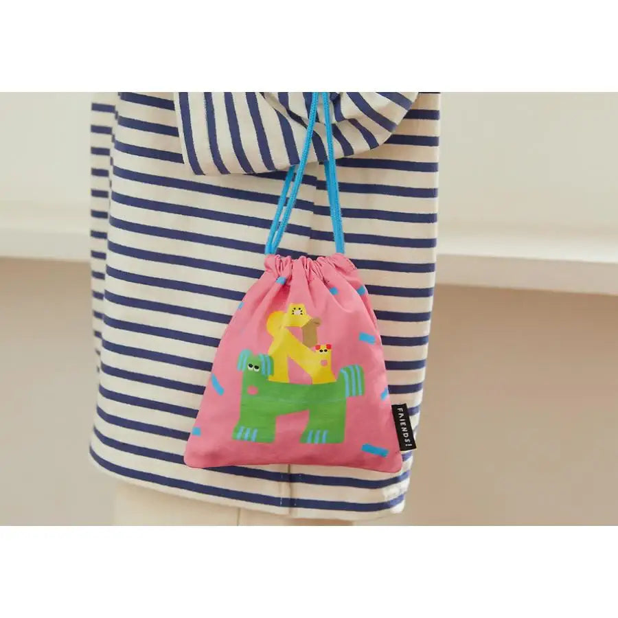 Daye Kim x Kakao Friends - Choonsik String Pouch - Daye Kim x Kakao Friends - String Pouch - Harumio