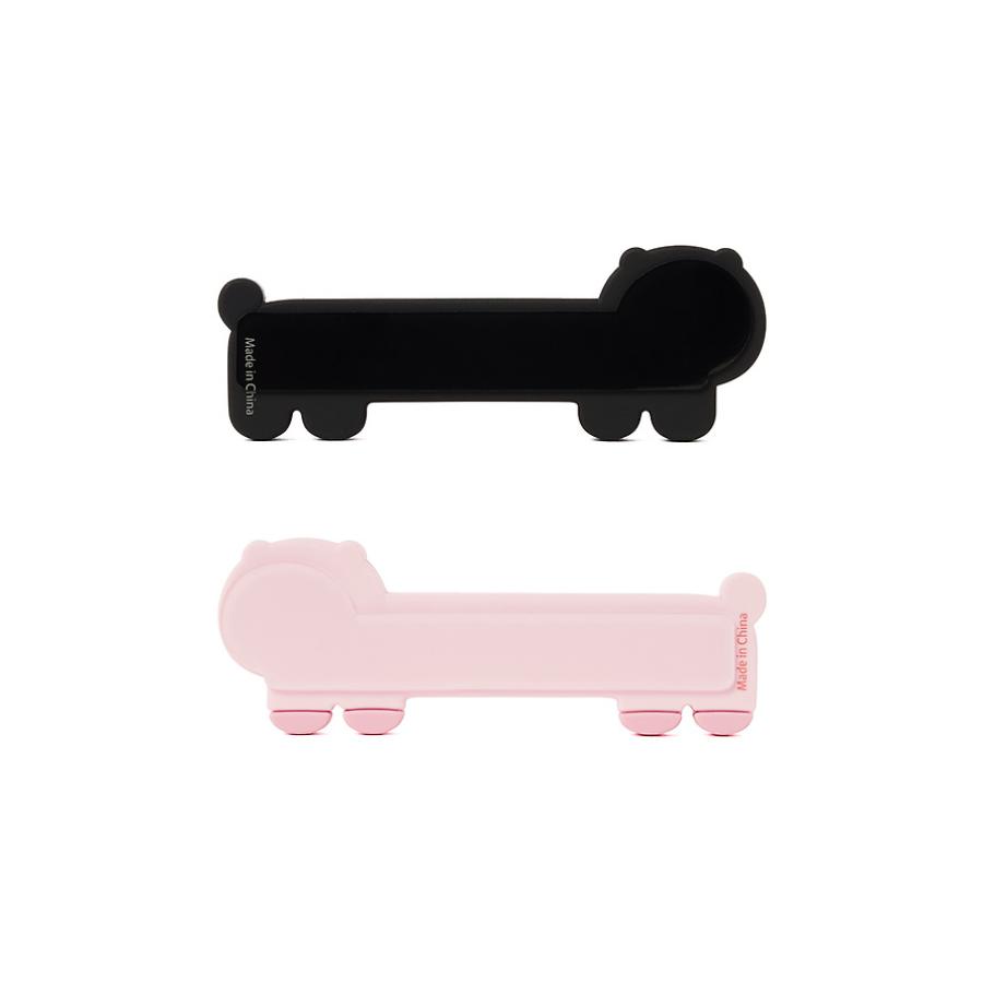 Kakao Friends - Black Choon Cable Holder 2-Piece Set (Choonsik)