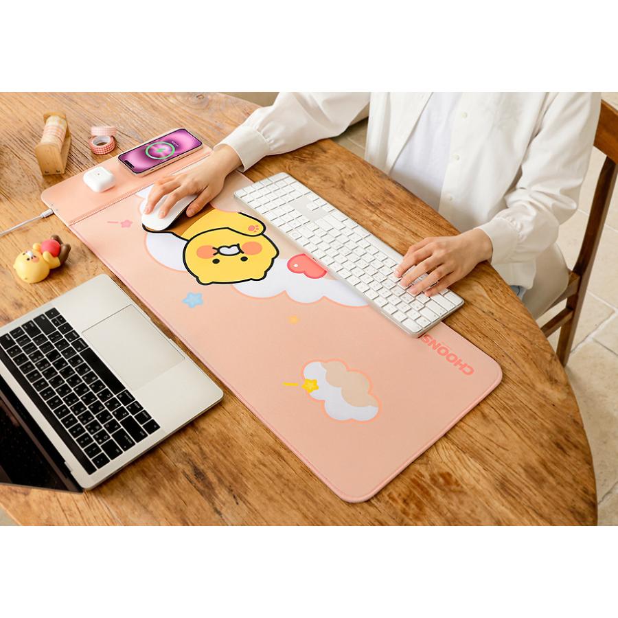 Kakao Friends - Choonsik Wireless Charging Desk Pad (Pink)