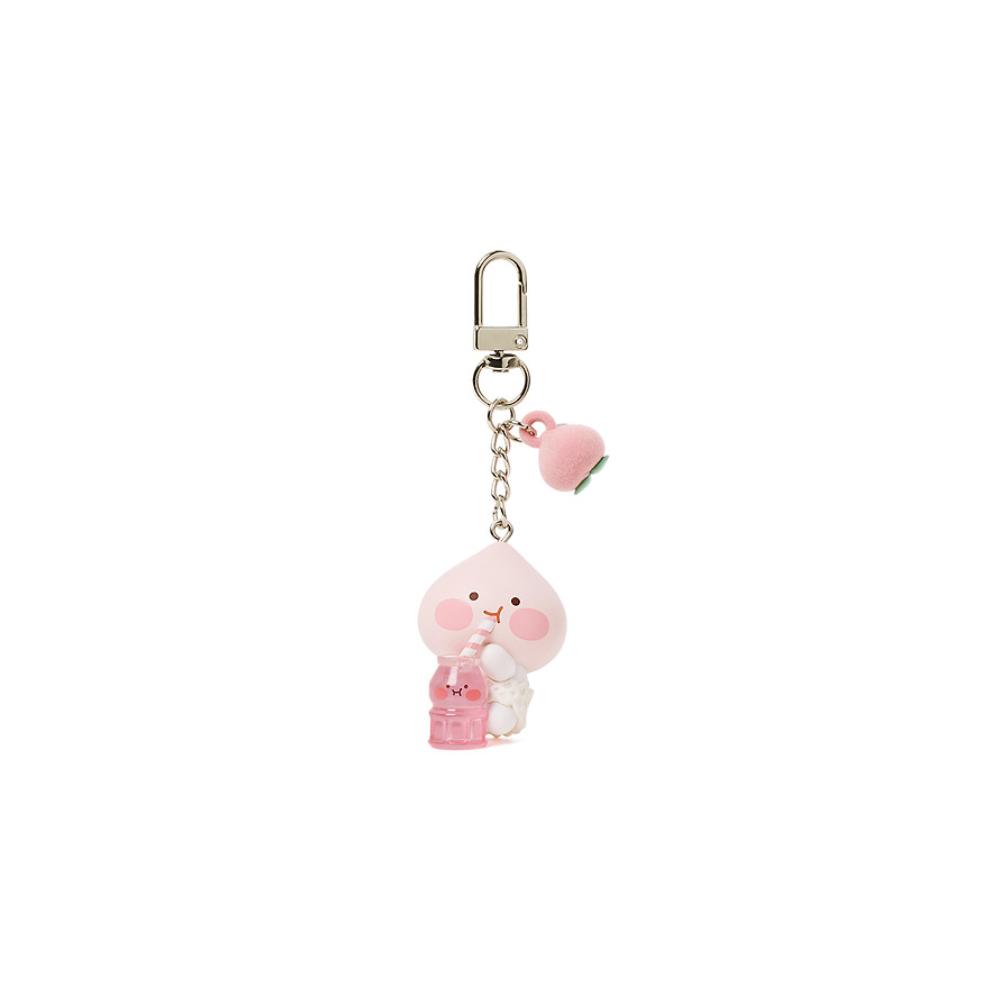 Kakao Friends - Peach Fresh Juice Figure Keyring (Little Apeach)